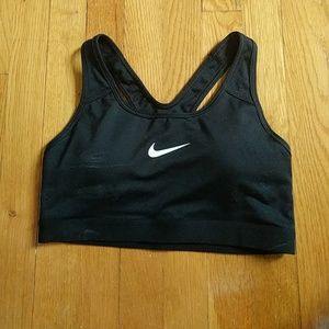 Black Nike sports bra